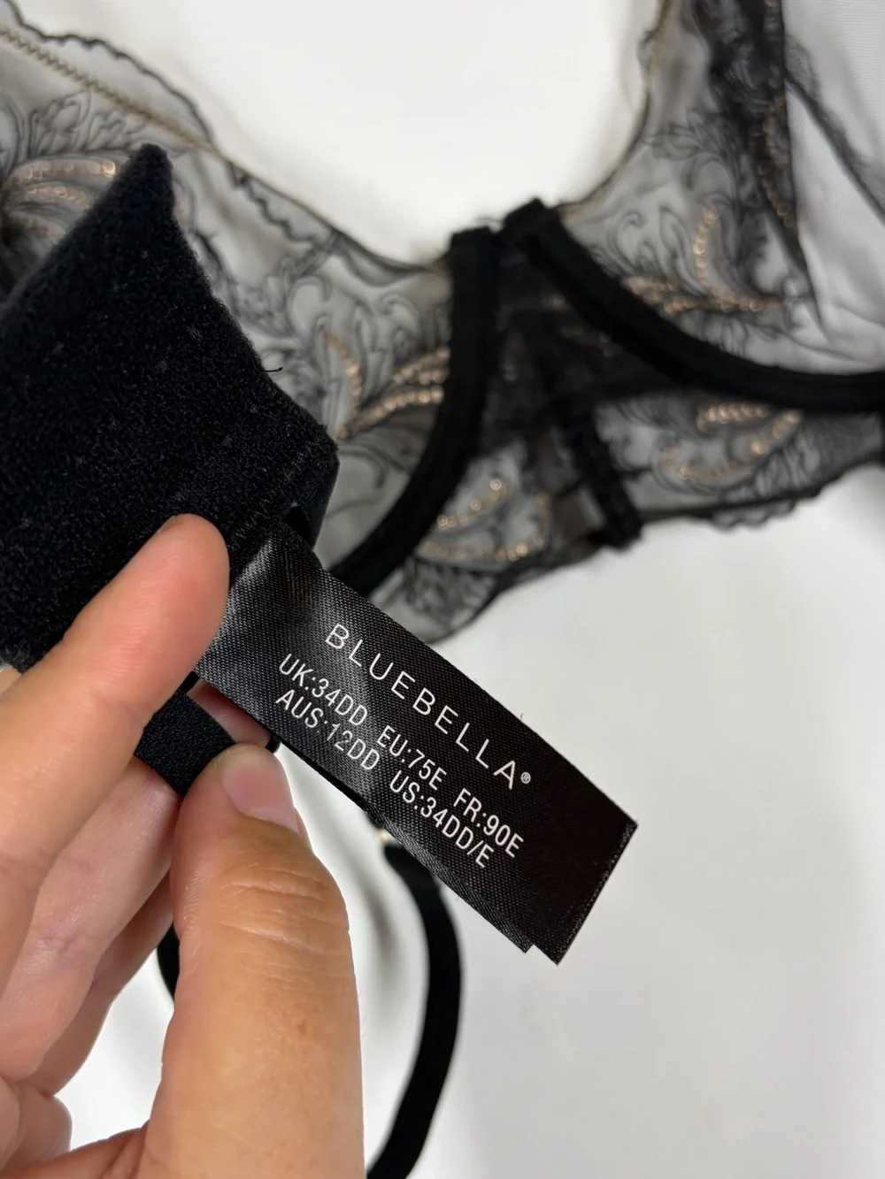 NWOT Bluebella Mariana Mesh Bra Size US 34DD